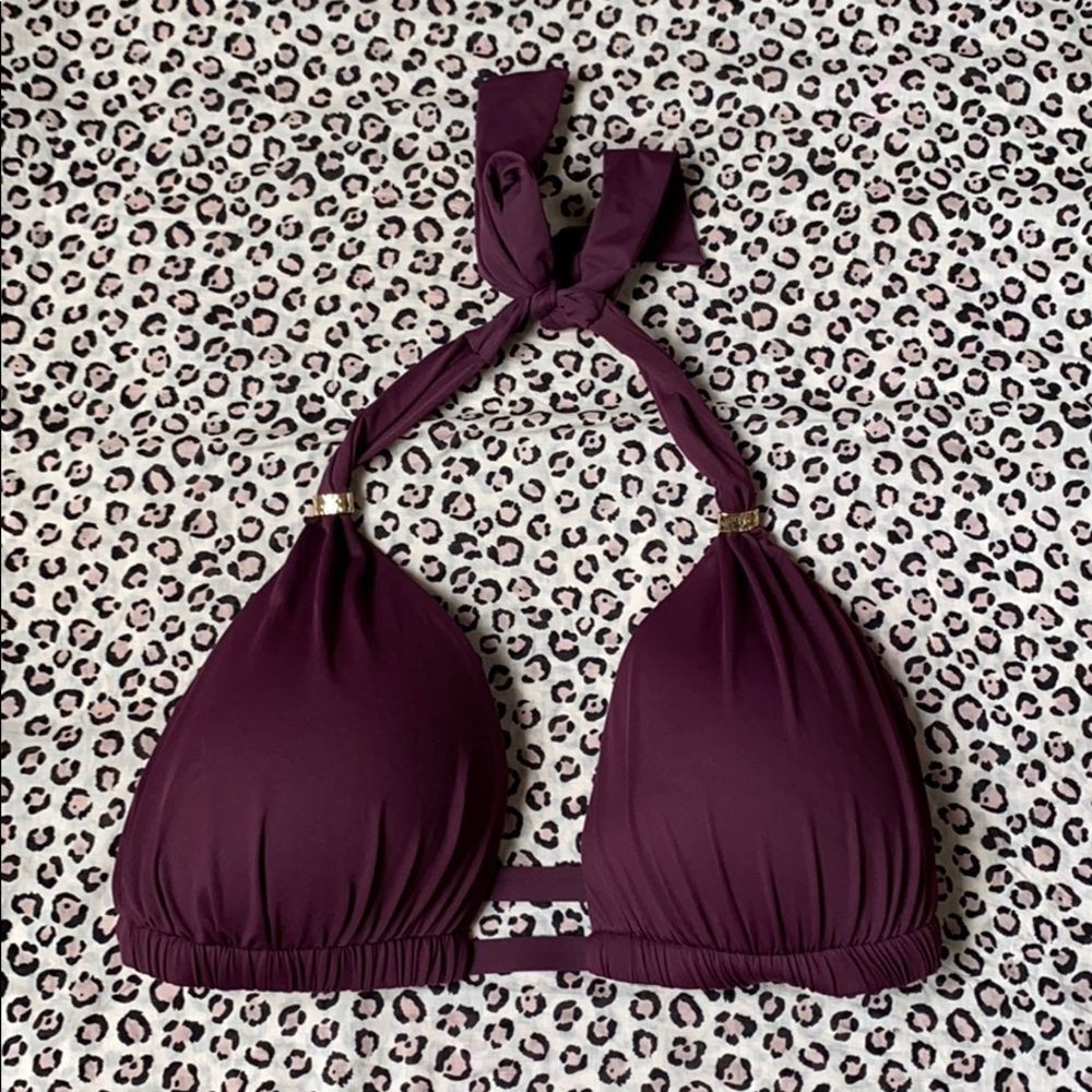 Lauren Ralph Lauren Merlot Bikini top